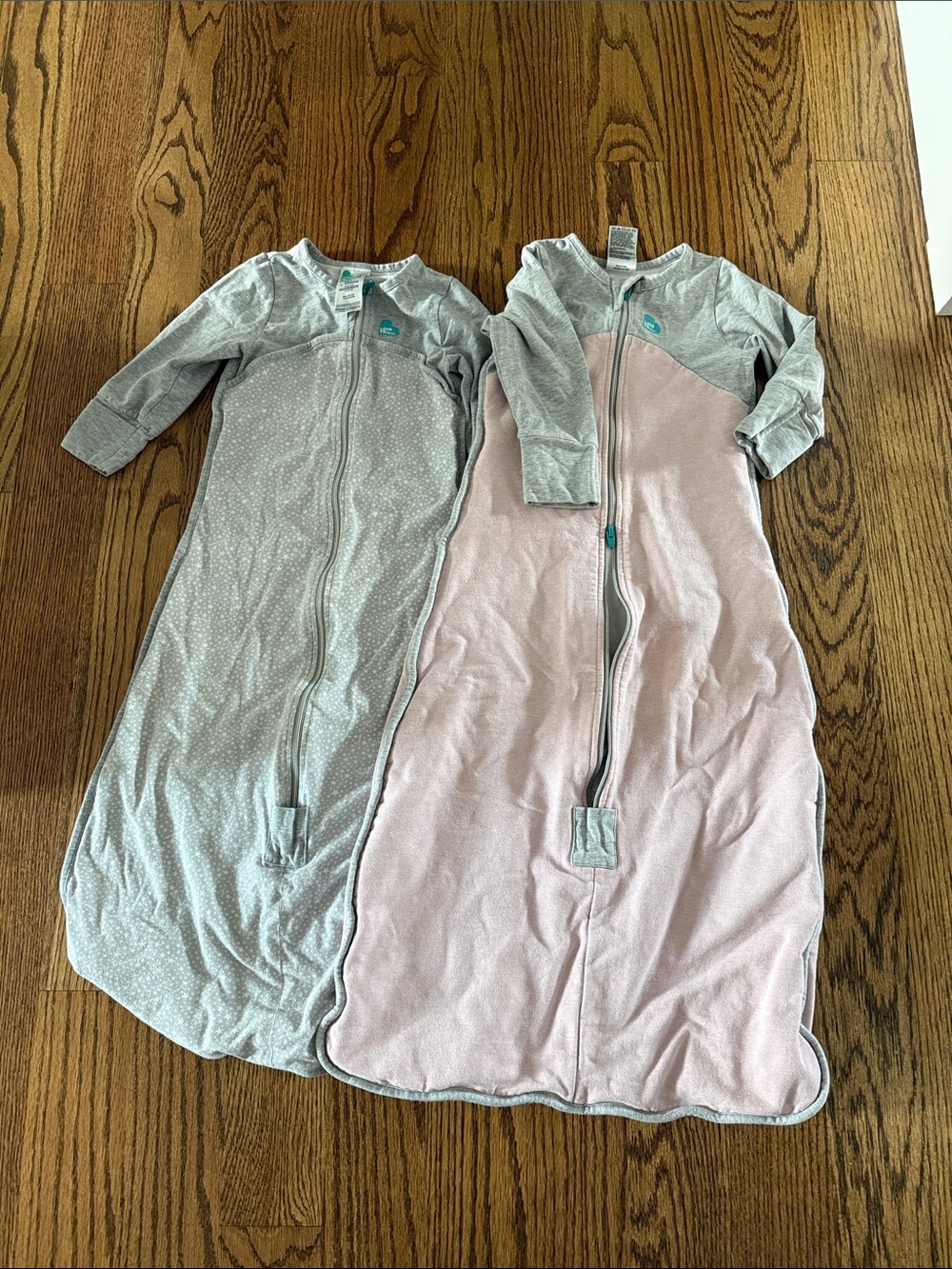 Love to Dream Two-Pack Pink and Gray Sleep Sacks